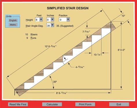 Bricklayer stair calculator  Firstly, if a calculator has diagrams and Slider controls, just drag each slider back and forth and watch how the diagram changes